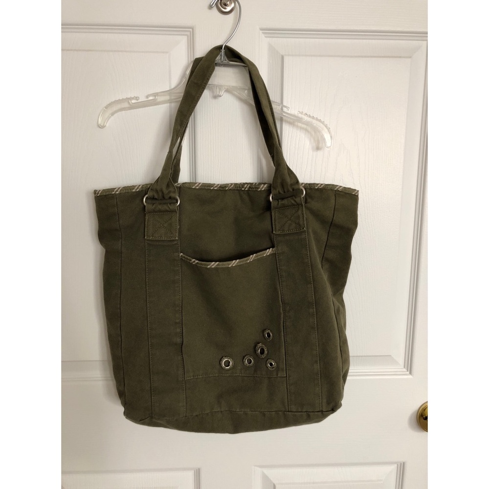 Olive Green Tote Bag